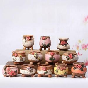 아트박스/진바스 다채로운 세라믹 12종 미니 다육화분