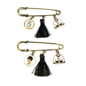 [영화사] 장식 옷핀 브로치 태슬 진주 부토니에 set