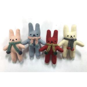 [영화사] 귀여운 동물 토끼 브로치 와펜 (4가지칼라)