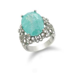 [갤러리민] 아쿠아블루큐빅 반지/여성반지/나비반지/쥬얼리