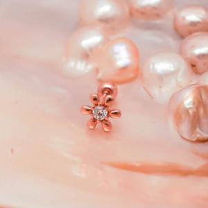 오팔하우스 14k 꽃 피어싱 OPDE930