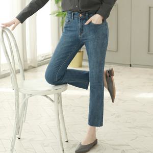 [웬디즈갤러리]컷팅 세미 부츠컷 데님팬츠 WPT007