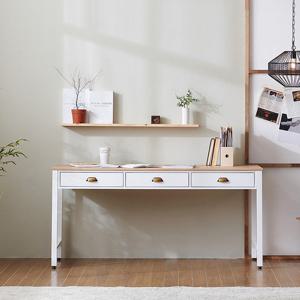 나무뜰 벤트 화이트 1600 서랍 책상 DWF027C (착불)