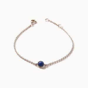 제이로렌 0B0885 실버 원석 라피스라줄리 오팔 팔찌