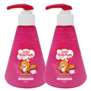 어린이 키즈 푸시 치약 / 180g 2개세트 펌핑형 / 저불소