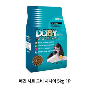 PSB 애견 도비 사료 시니어 5kg 1P 강아지 애견 성견용