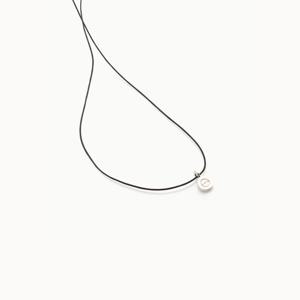 제이로렌 0N0539 실크줄과 실버펜던트 베이직 목걸이