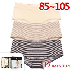 [제임스딘]면스판 데일리 삼각팬티3매입세트(JHWPV013)85-105