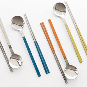 벗겨짐 걱정없는 컬러 베이직 스텐 수저세트