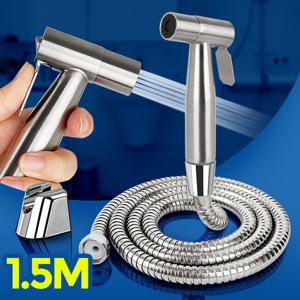 스텐 메탈호스 미니건세트 1.5M 변기샤워기 욕실청소건