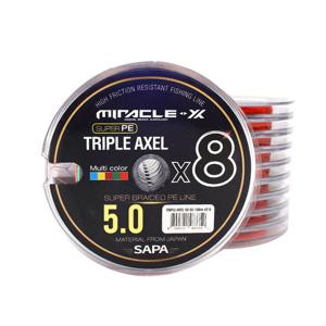 트리플악셀 8합사 100M 5호 5색 낚시줄 합사줄