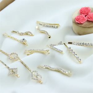 큐빅 헤어핀 머리핀 실핀 2set