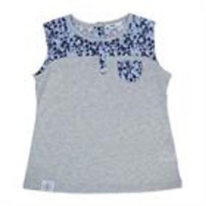 [에스크 주니어]프렌치까페배색 민소매 티셔츠-여아(JU2STT444FL_MG)