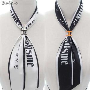 [블루피오레] 레터링 솔리드 롱타이 스카프 AF3746