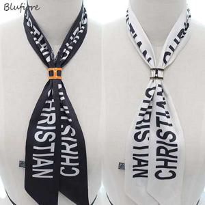 [블루피오레] 레터링 페이즐리 롱타이 스카프 AF3747