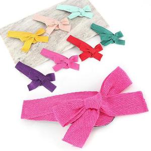 [아랑로랑] 아르떼헤링본리본 똑딱핀 헤어핀