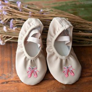 [리틀맘]리본자수 유아발레슈즈 주니어발레슈즈