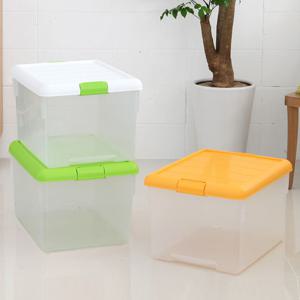 창신리빙 점보 투명 플라스틱 리빙박스 60L 대용량