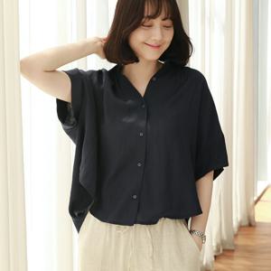 [웬디즈갤러리]올리브 반팔 블라우스 BBL002