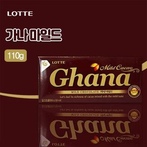 [롯데] 빅 가나 마일드 초콜릿(110g)