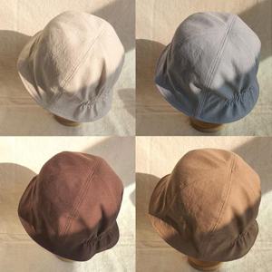 [블루피오레] 린넨 포켓 튤립 벙거지 보닛 모자 BFH1010