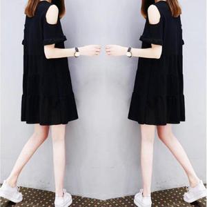 [에스이엔몰] 여성 A형 오픈 숄더 봄 여름 원피스