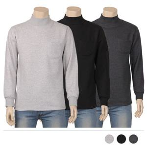 남자옷도매 찰떡이너 블랙톤 반목 폴라T