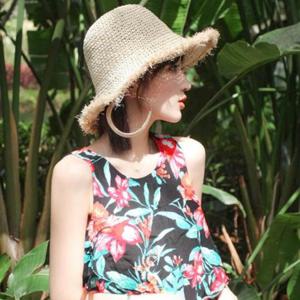 [시스터즈] 여성 여름 바캉스 데일리 코디 밀짚 벙거지