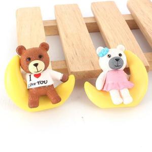 아랑로랑 달나라곰커플 빅 입체 신발파츠