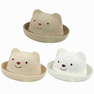 [조이멀티]귀여운 곰돌이 아동 밀짚모자(48-52) 510001