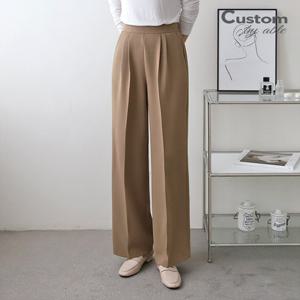 [한정/특가]핀턱 뒷밴딩 일자핏 슬랙스_[C2108PT117C]