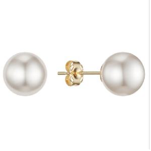 미니골드 14K 베이직 진주 귀걸이8mm(스왈진주) EPNM4005