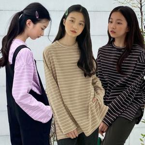 [제니]제니 JN 단가라 긴팔티 봄 가을 여아 주니어 긴팔 티셔츠