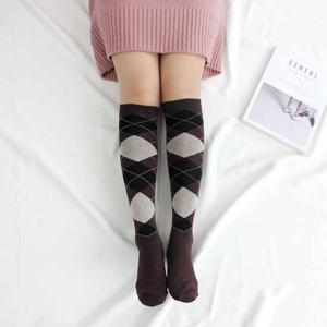 여성 클래식 아가일 패션 니삭스 골프 양말 LY05