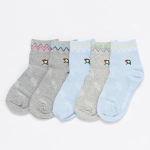 AP6610 아놀드파마 여성 패턴 목링글 단목 양말 5족