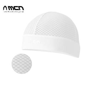 MCN K매쉬 스컬캡 화이트 땀흡수 이너캡 자전거비니