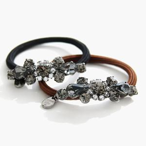 제이로렌 1H0206 투톤 크리스탈 고급헤어끈