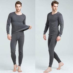 [시스터즈] 남자 기모 발열 내의 상하 세트 블랙 차콜