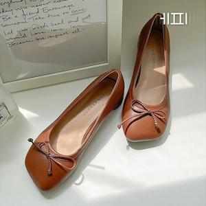 [에피소드블랑] 여성 스퀘어토 데일리 플랫슈즈 2.5cm