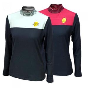 [디블록스] 여성 골프 기모 반목 카라티셔츠