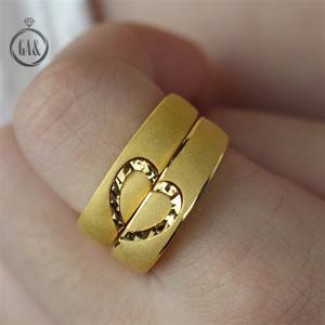 [가앤] 24k순금 무광 쌍가락지 하트 컷팅 반지 11.25g