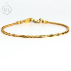 [가앤] 24k순금 심플 폭스 체인팔찌 3.75g