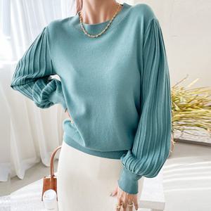 [나크21] 벌룬소매 페미닌 니트 NK21-T-62