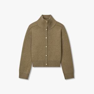 [보브]캐시미어 울 블렌드 하이넥 가디건 7155450018