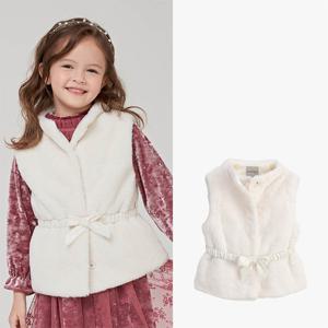 [컬리수] 리본 벨트 에코퍼 조끼 C214VEG01P