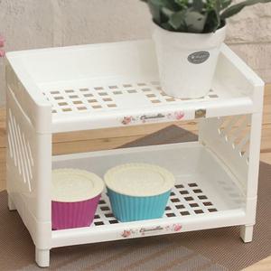 다용도 미니 2단 사각 선반