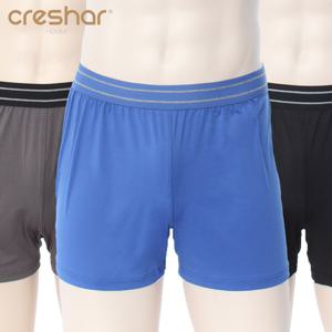 크레샤르 CMT2116 남성 폴리스판 3매 사각 트렁크/박서팬티