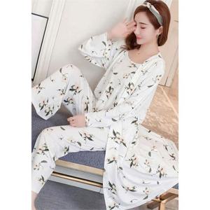 잠옷세트 파자마 수면 쓰리피스 홈웨어 끌로슈