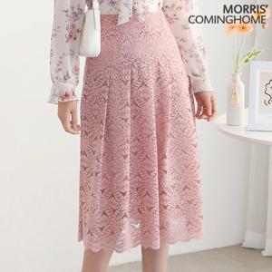 [한정/특가][모리스커밍홈]플리츠주름 레이스 스커트_[M2203SK024A]