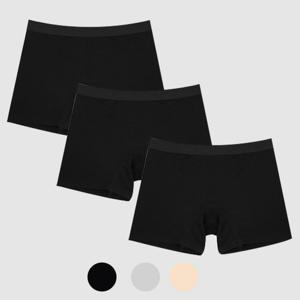 여성용 2부 노라인 순면스판 드로즈 팬티 3p 속바지팬티 사각팬